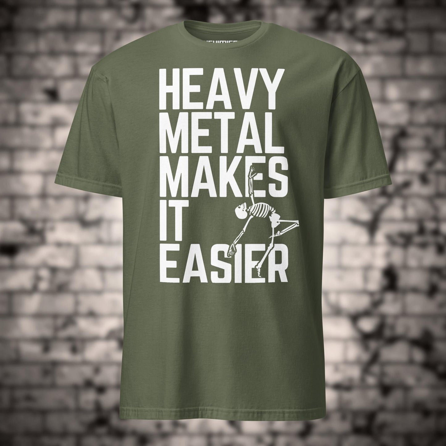 HEAVY METAL MAKES IT EASIER t - paita - Hevimies
