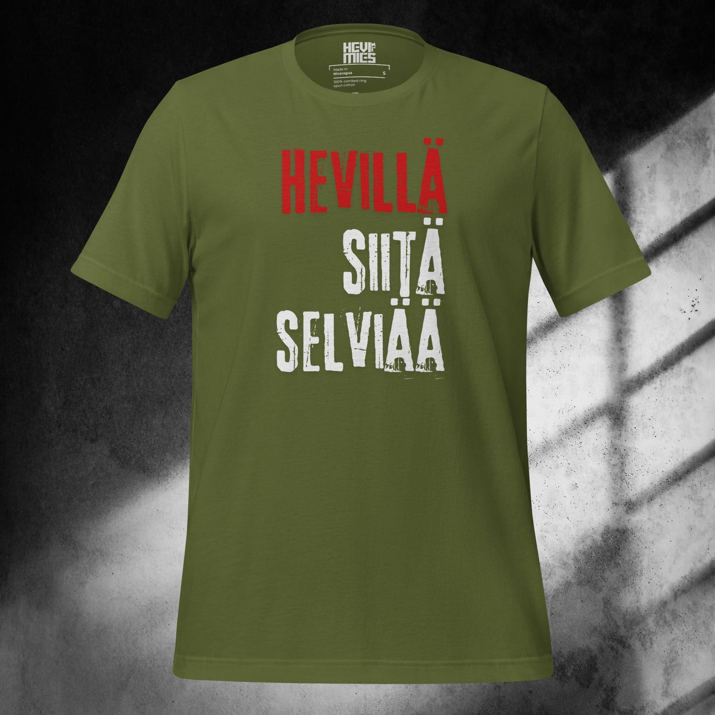 HEVILLÄ SIITÄ SELVIÄÄ t - paita - Hevimies