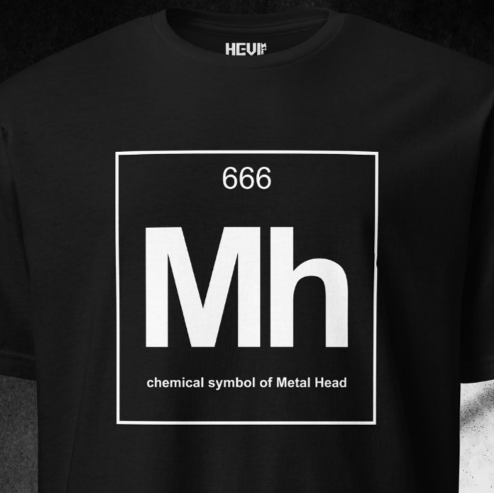 CHEMICAL SYMBOL OF METAL HEAD t-shirt - Hevimies