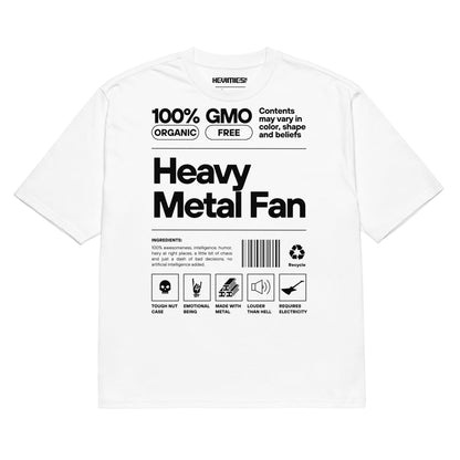 Heavy metal fan Oversized t - paita - Hevimies