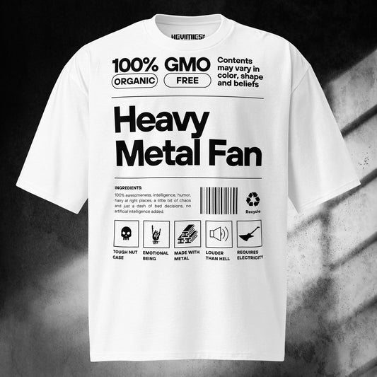 Heavy metal fan Oversized t - paita - Hevimies