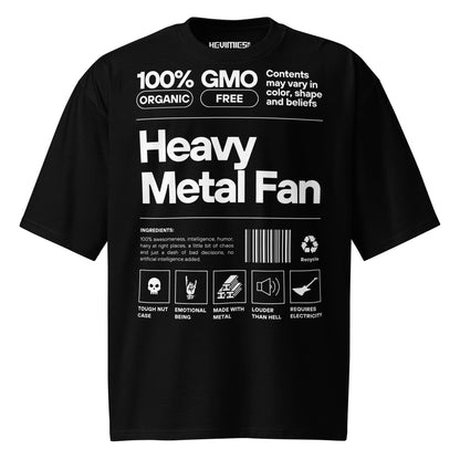 Heavy metal fan Oversized t - paita - Hevimies