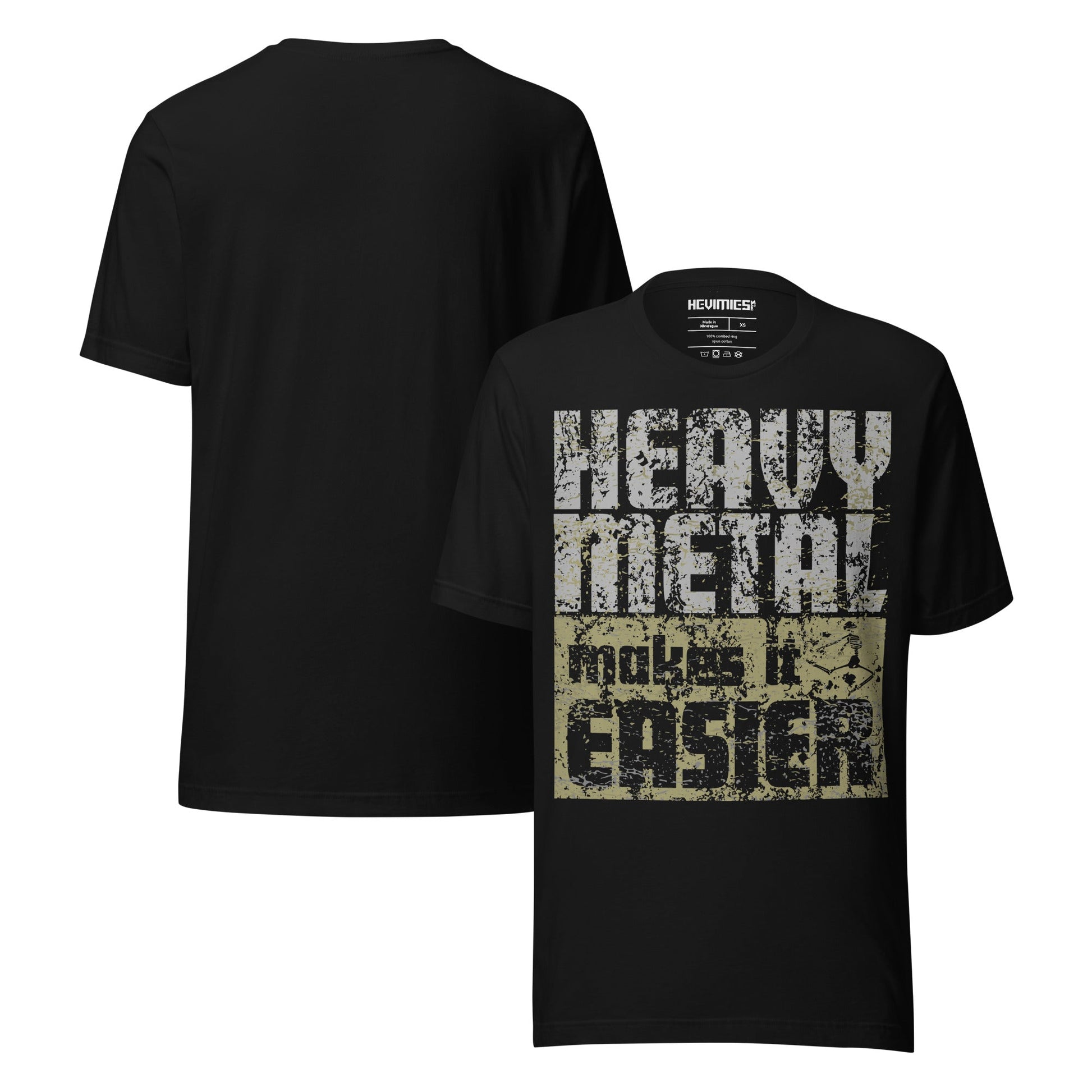 HEAVY METAL MAKES IT EASIER t - paita - Hevimies