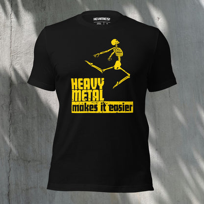 HEAVY METAL MAKES IT EASIER t - paita - Hevimies