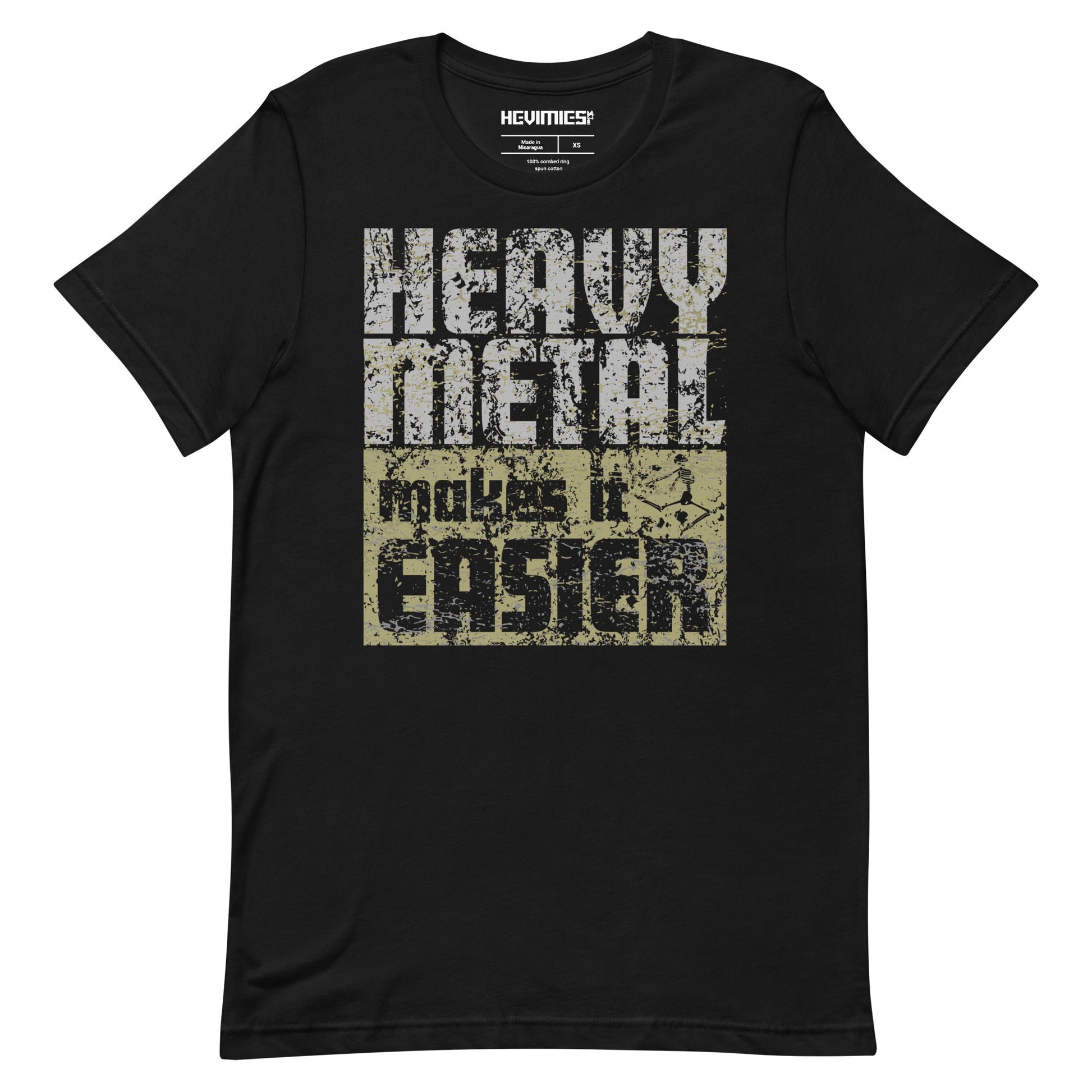 HEAVY METAL MAKES IT EASIER t - paita - Hevimies