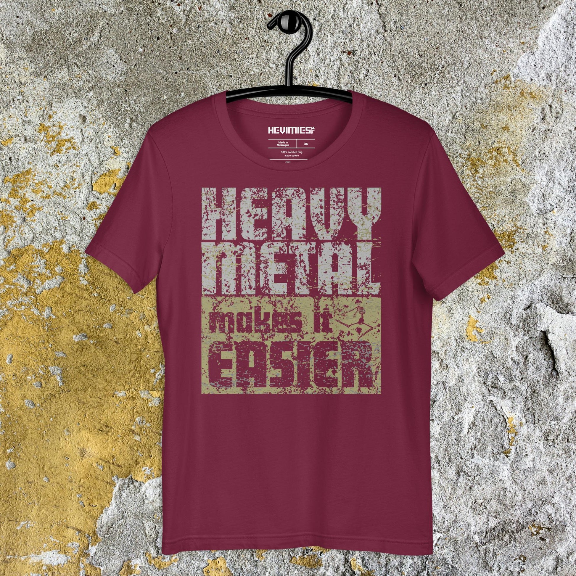 HEAVY METAL MAKES IT EASIER t - paita - Hevimies