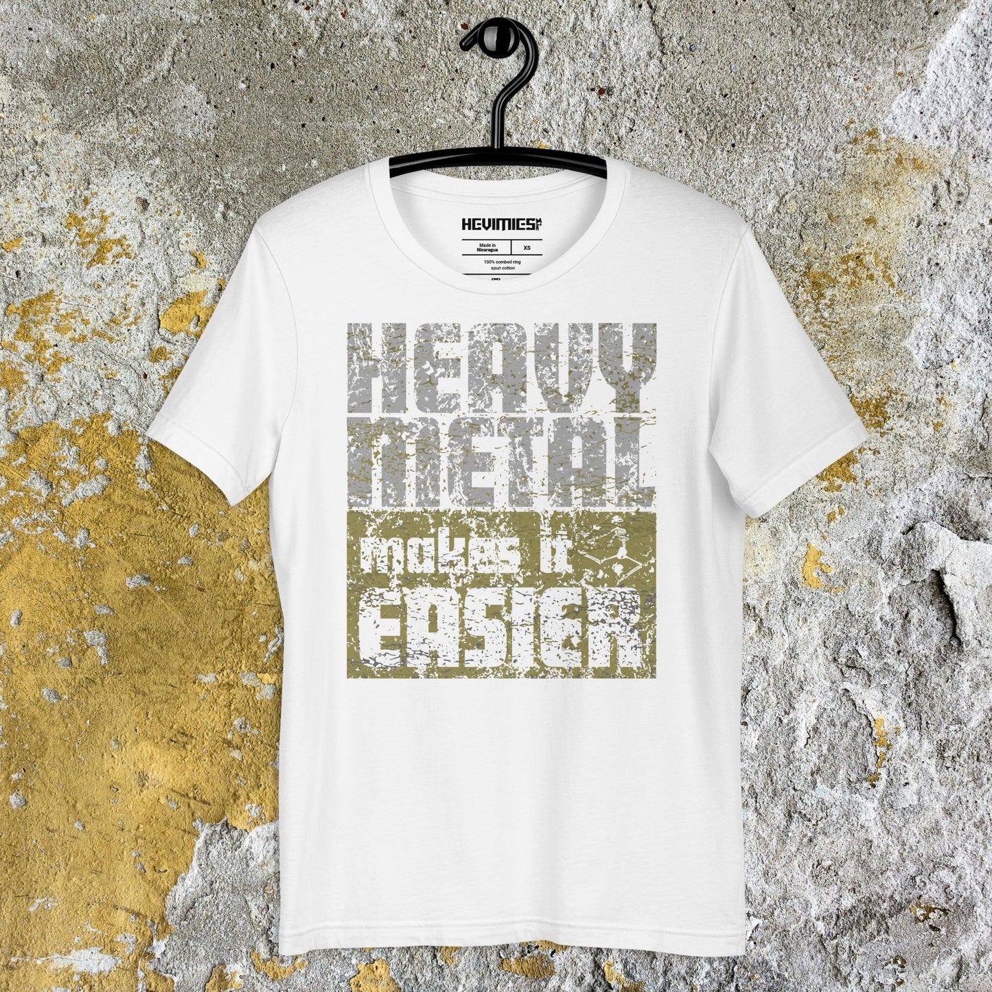 HEAVY METAL MAKES IT EASIER t - paita - Hevimies