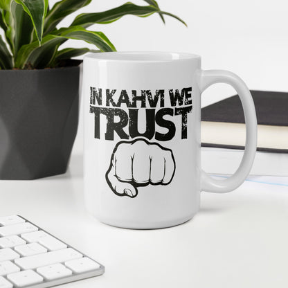 In Kahvi we trust muki - Hevimies