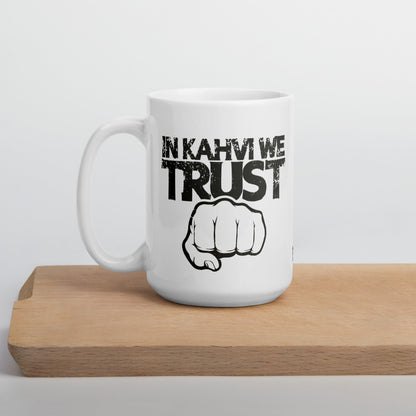 In Kahvi we trust muki - Hevimies