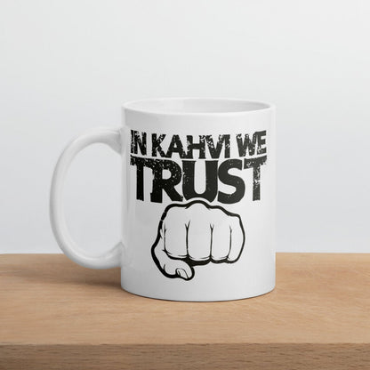 In Kahvi we trust muki - Hevimies