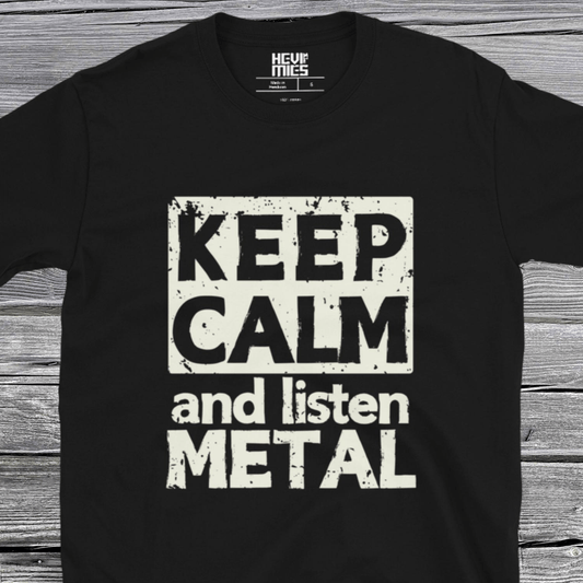 Keep calm and listen metal t - paita - Hevimies