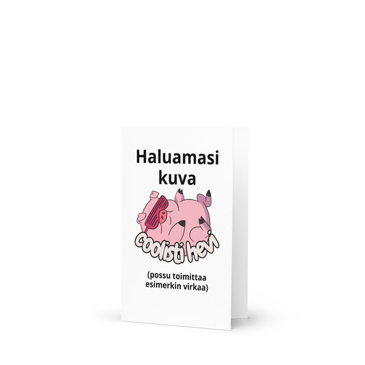 Kortti haluamallasi kuvalla ja tekstillä - Hevimies