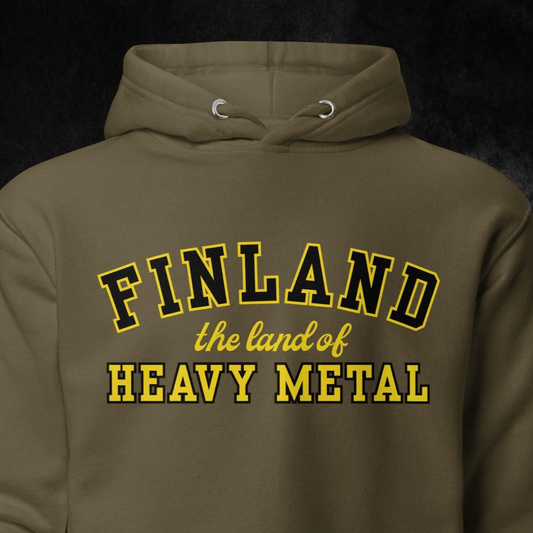 LAND OF HEAVY METAL premium huppari - Hevimies