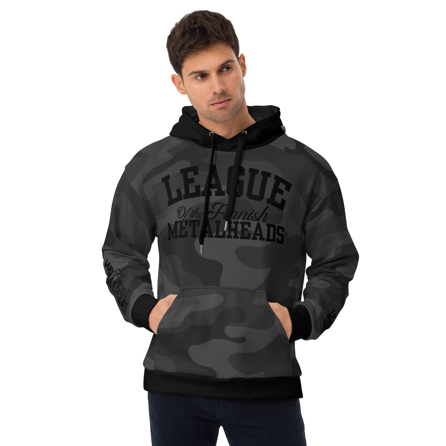 LEAGUE GRAY CAMO huppari - Hevimies