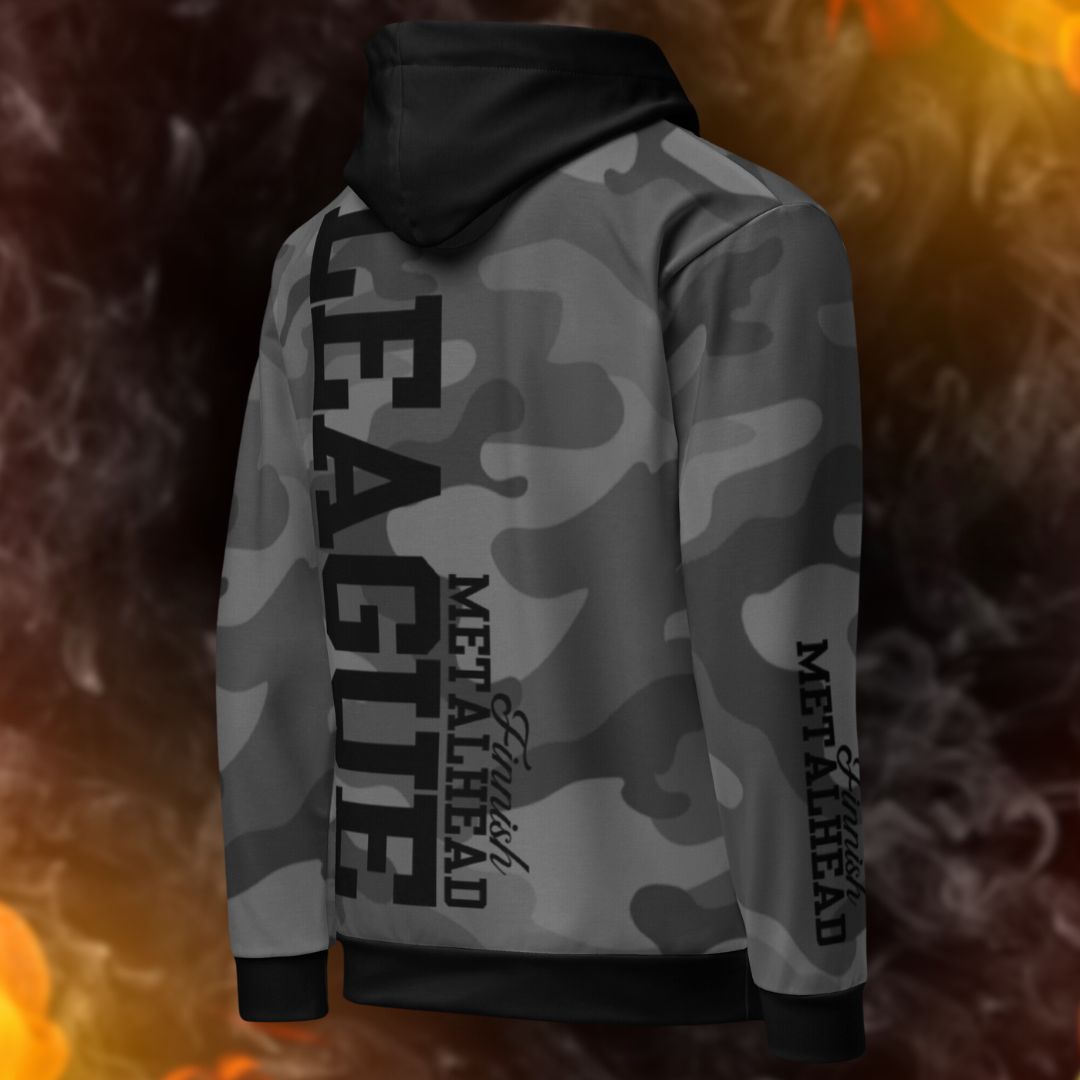 LEAGUE GRAY CAMO huppari - Hevimies