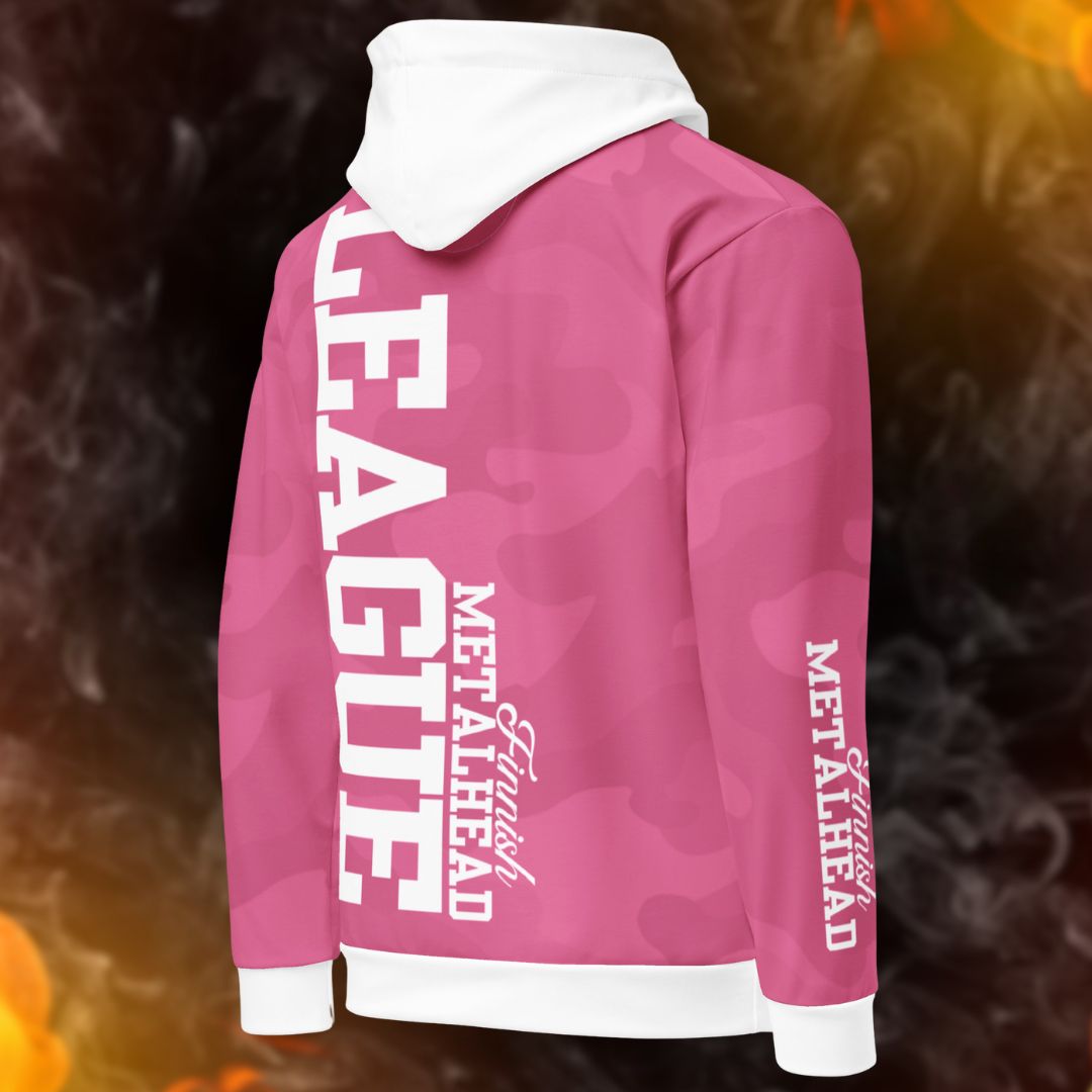 LEAGUE PINK CAMO huppari - Hevimies