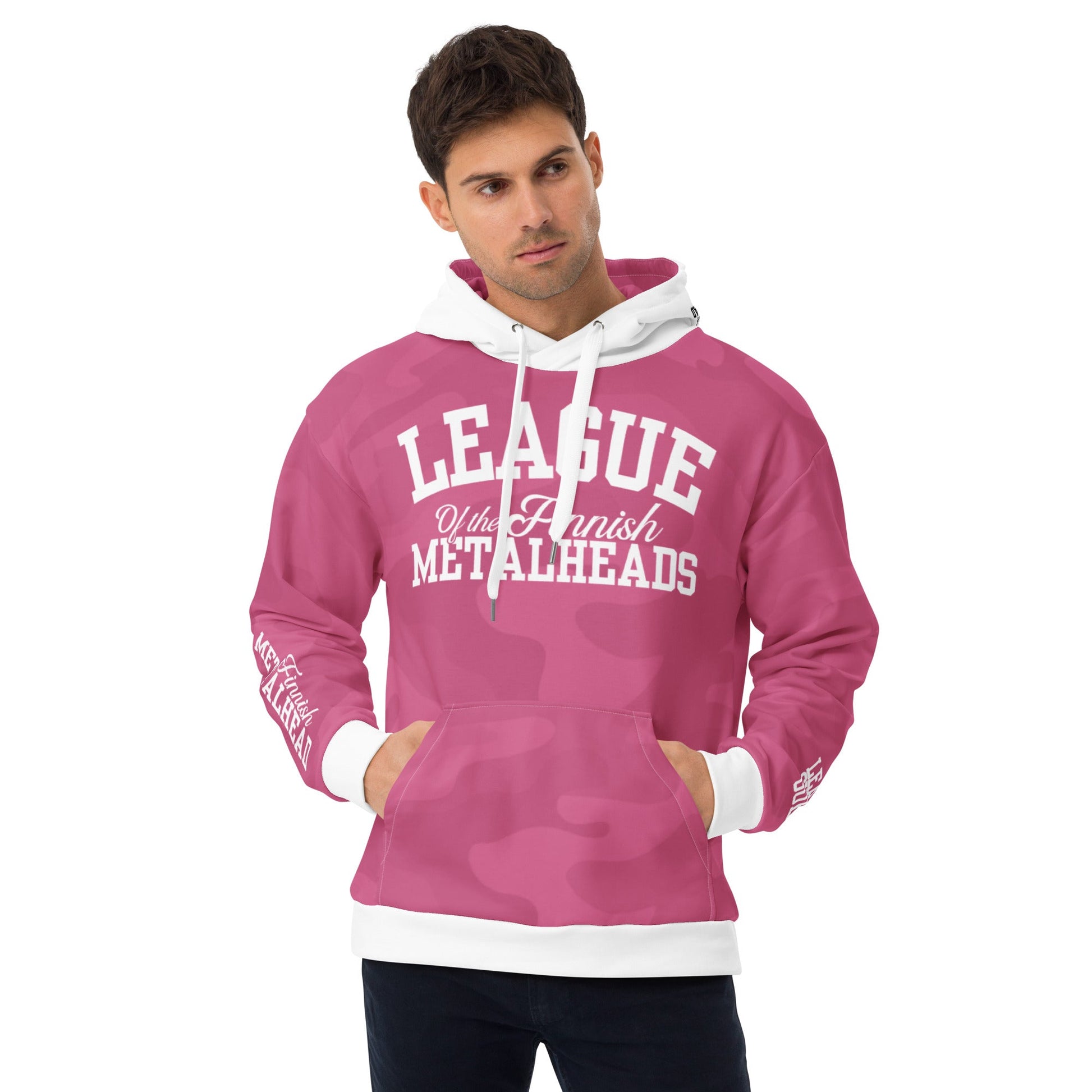 LEAGUE PINK CAMO huppari - Hevimies