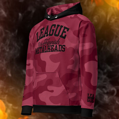 LEAGUE RED CAMO huppari - Hevimies