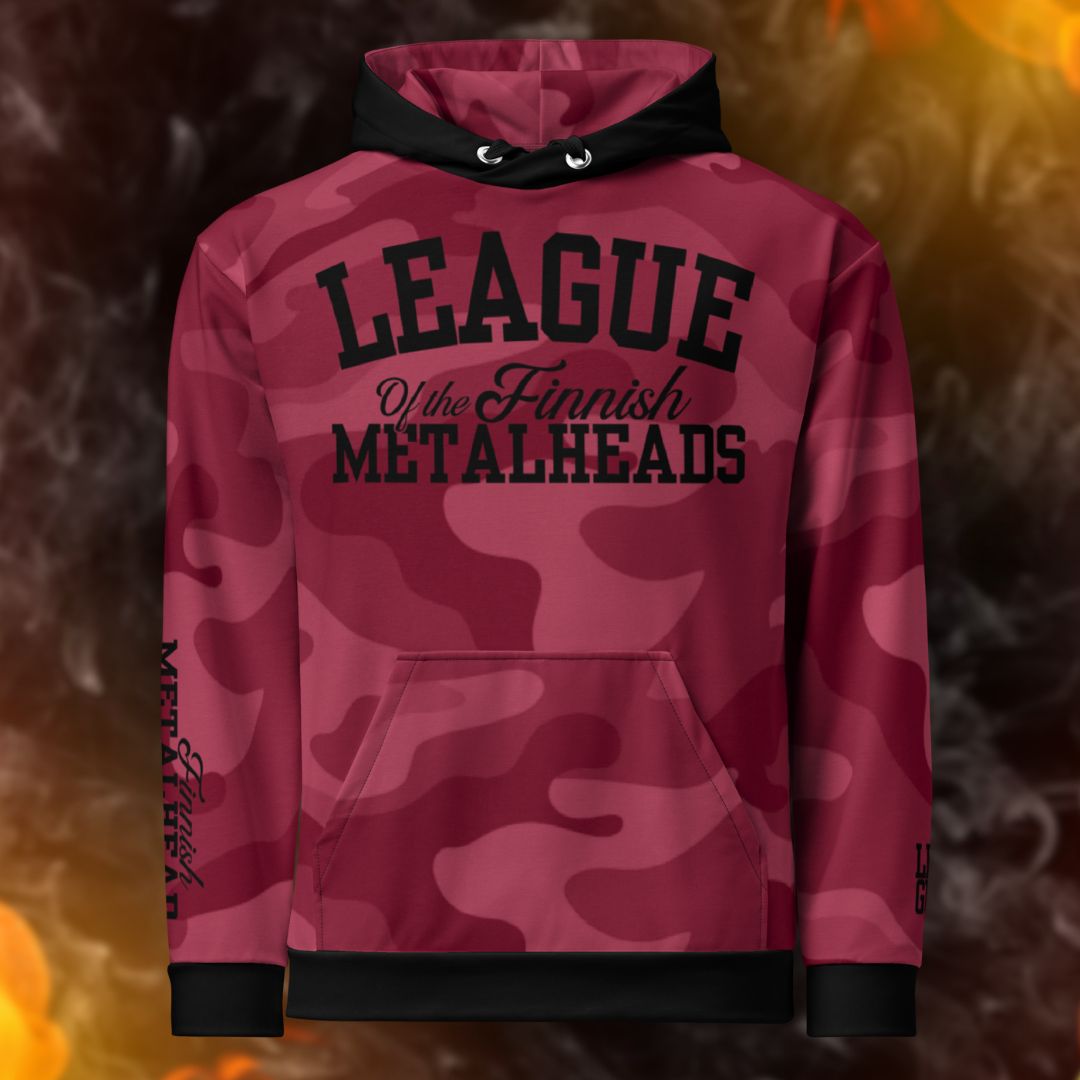 LEAGUE RED CAMO huppari - Hevimies