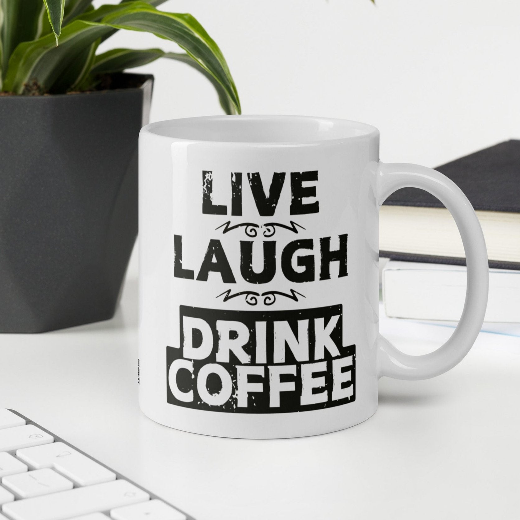 Live Laugh Drink Coffee muki - Hevimies