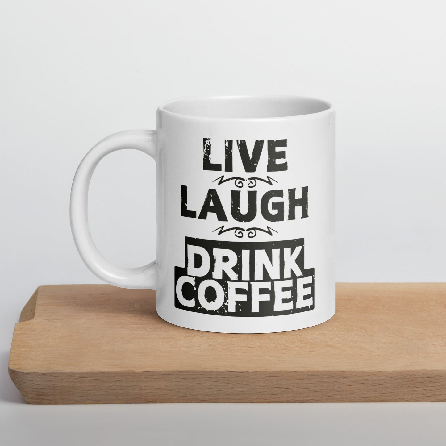 Live Laugh Drink Coffee muki - Hevimies