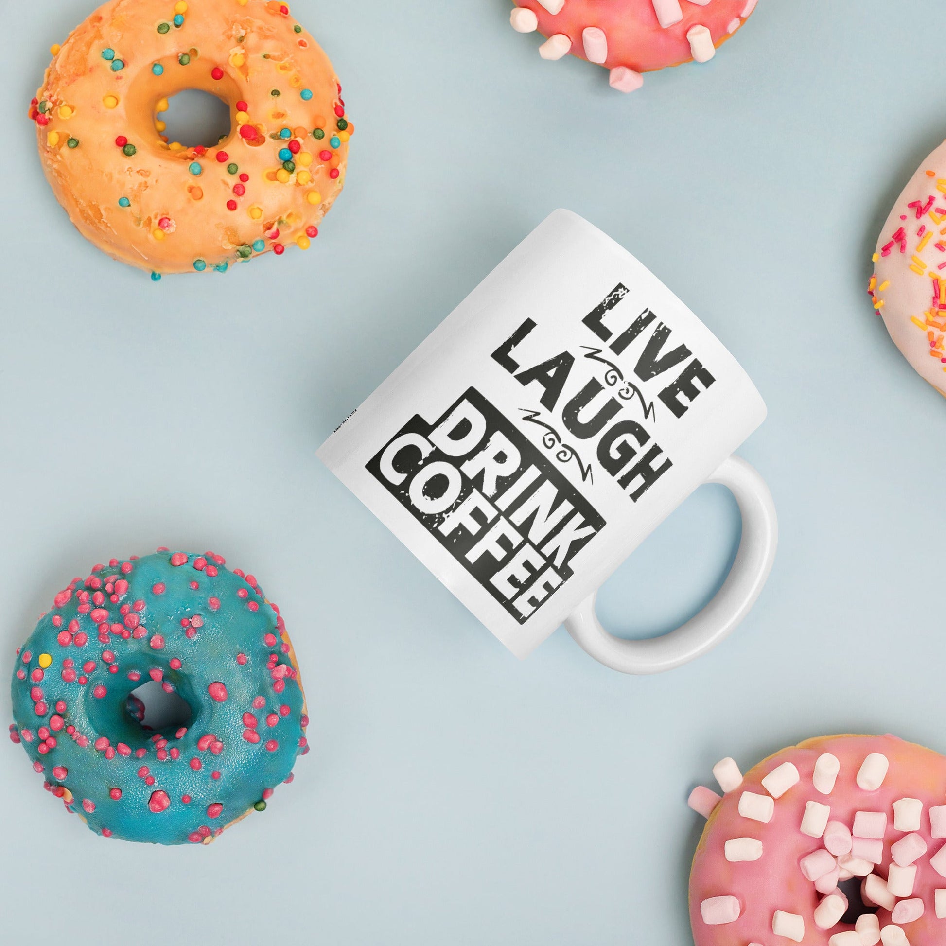 Live Laugh Drink Coffee muki - Hevimies