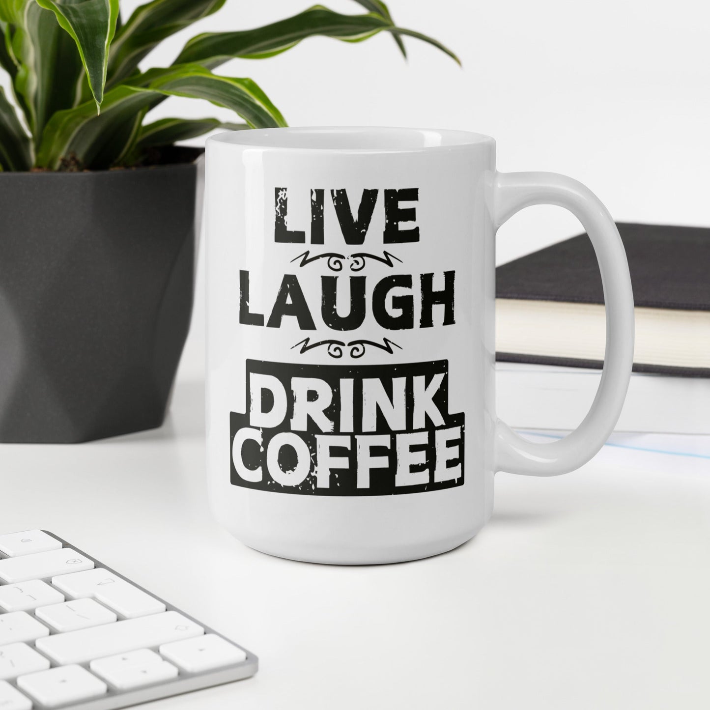 Live Laugh Drink Coffee muki - Hevimies