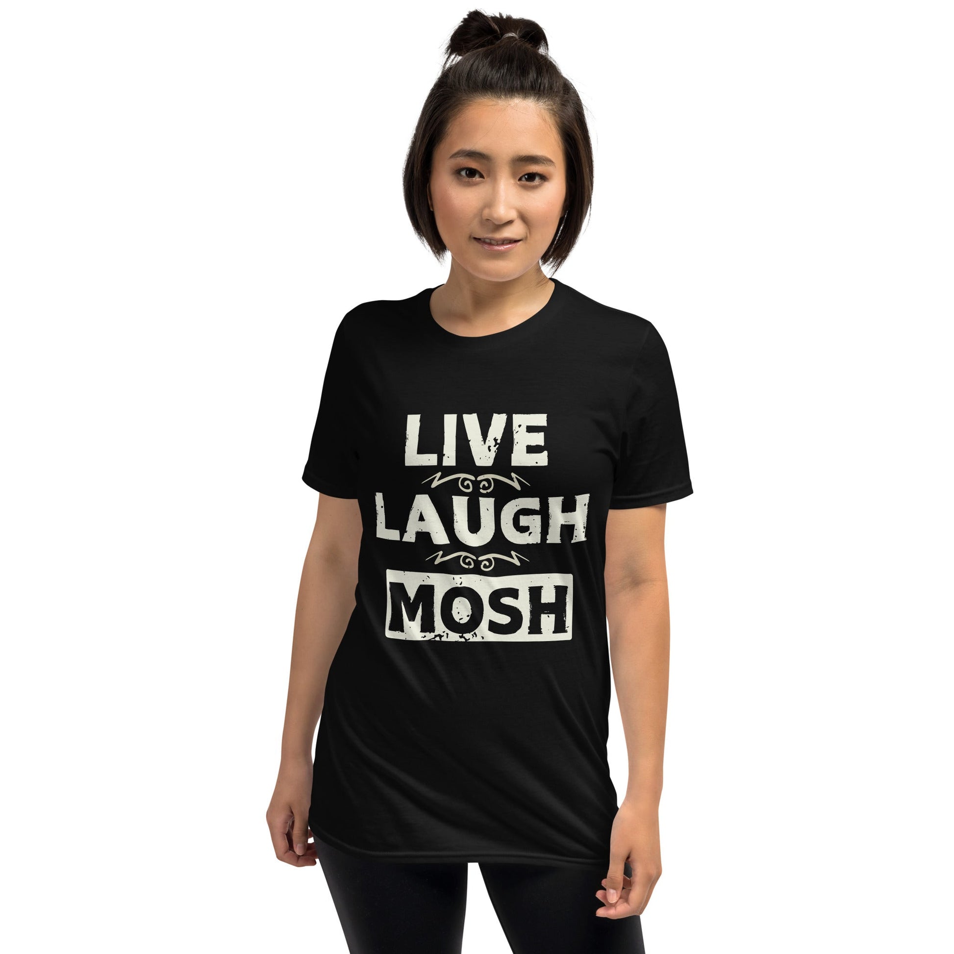 Live Laugh Mosh t - paita - Hevimies