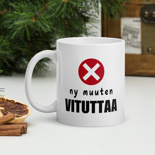 Ny muuten Vituttaa muki - Hevimies