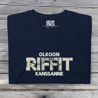 Olkoon riffit kanssanne t - paita - Hevimies