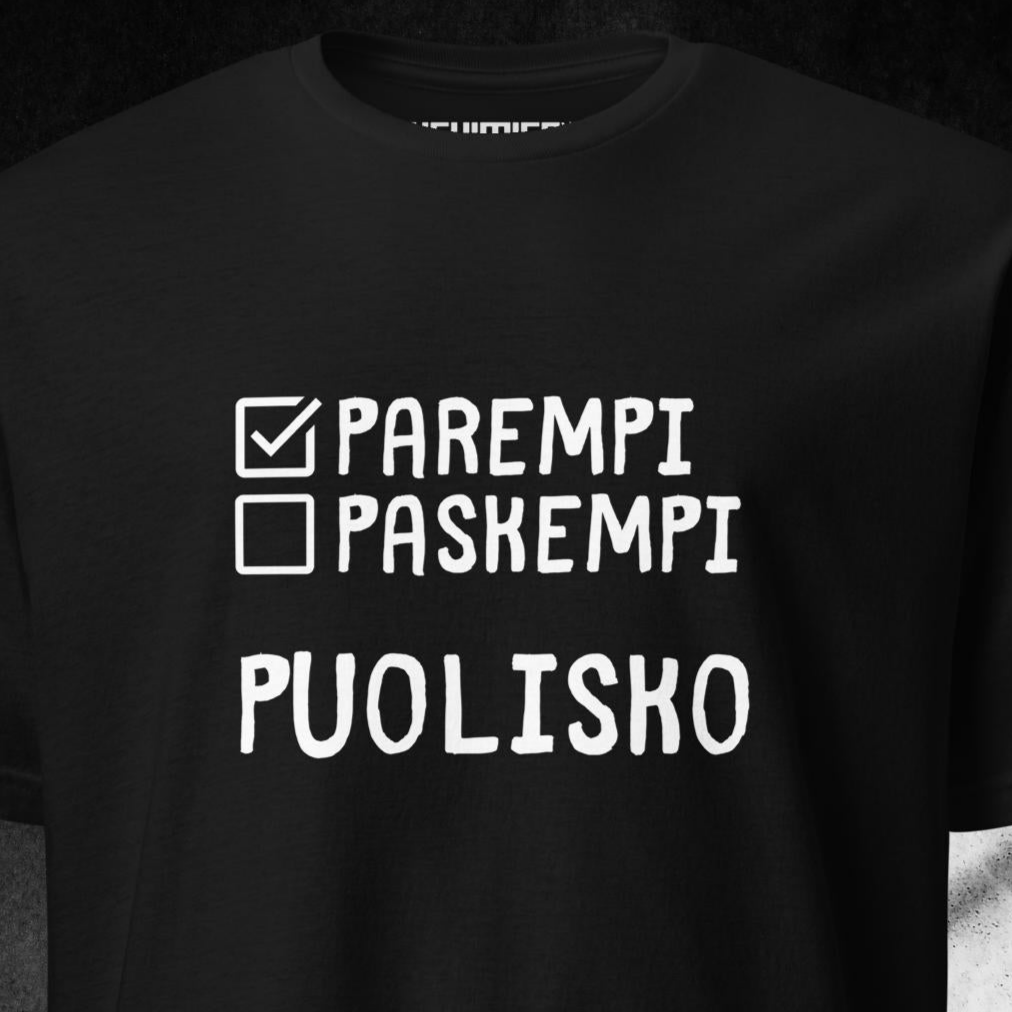 PAREMPI PUOLISKO t - paita - Hevimies