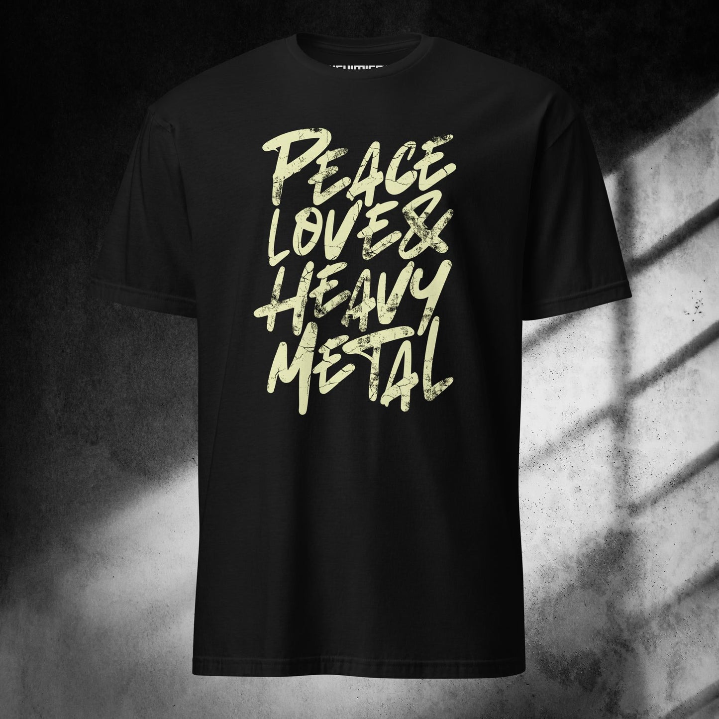 PEACE LOVE HEAVY METAL t - paita - Hevimies