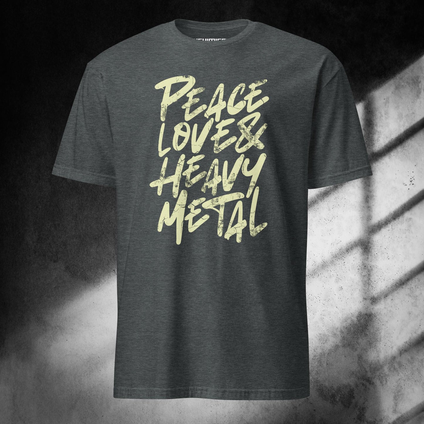 PEACE LOVE HEAVY METAL t - paita - Hevimies