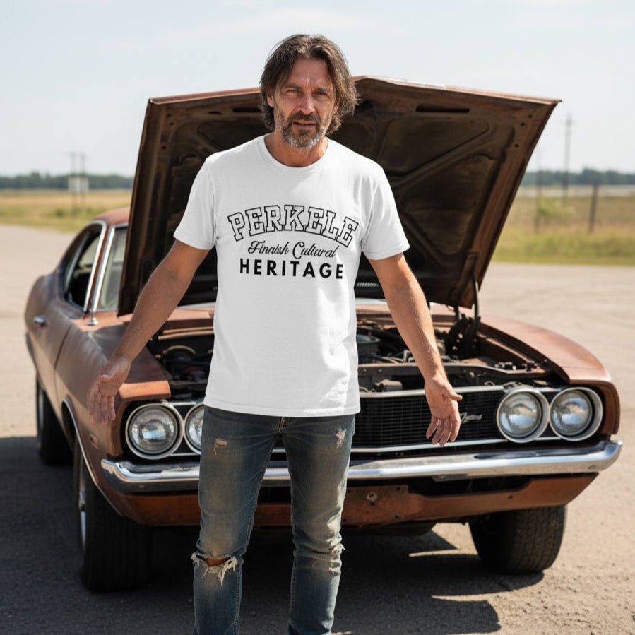 PERKELE HERITAGE BLACK t - paita - Hevimies