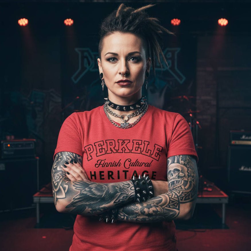 PERKELE HERITAGE BLACK t - paita - Hevimies