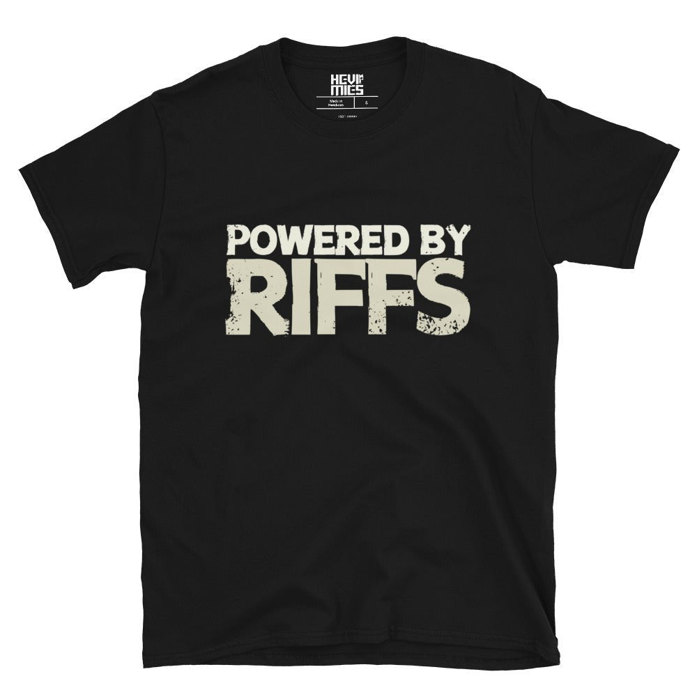 Powered by Riffs t - paita - Hevimies