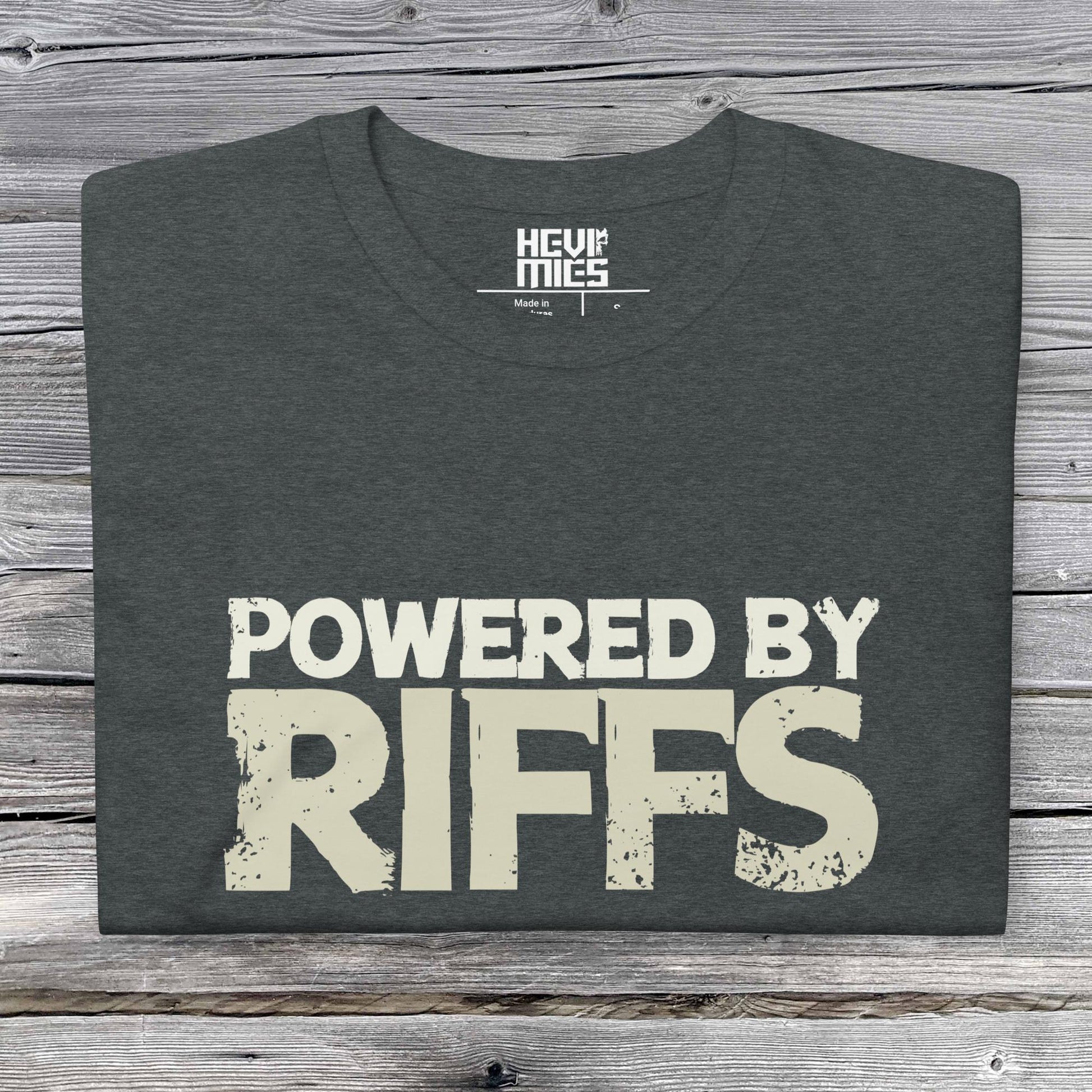 Powered by Riffs t - paita - Hevimies