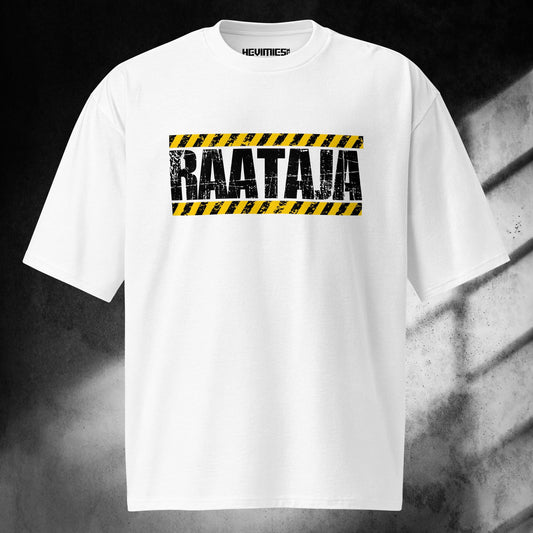 RAATAJA Oversized valkoinen t - paita - Hevimies