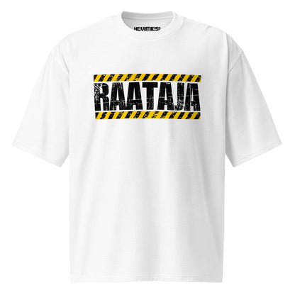 RAATAJA Oversized valkoinen t - paita - Hevimies