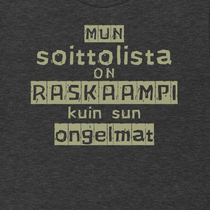 RASKAS SOITTOLISTA t - paita - Hevimies