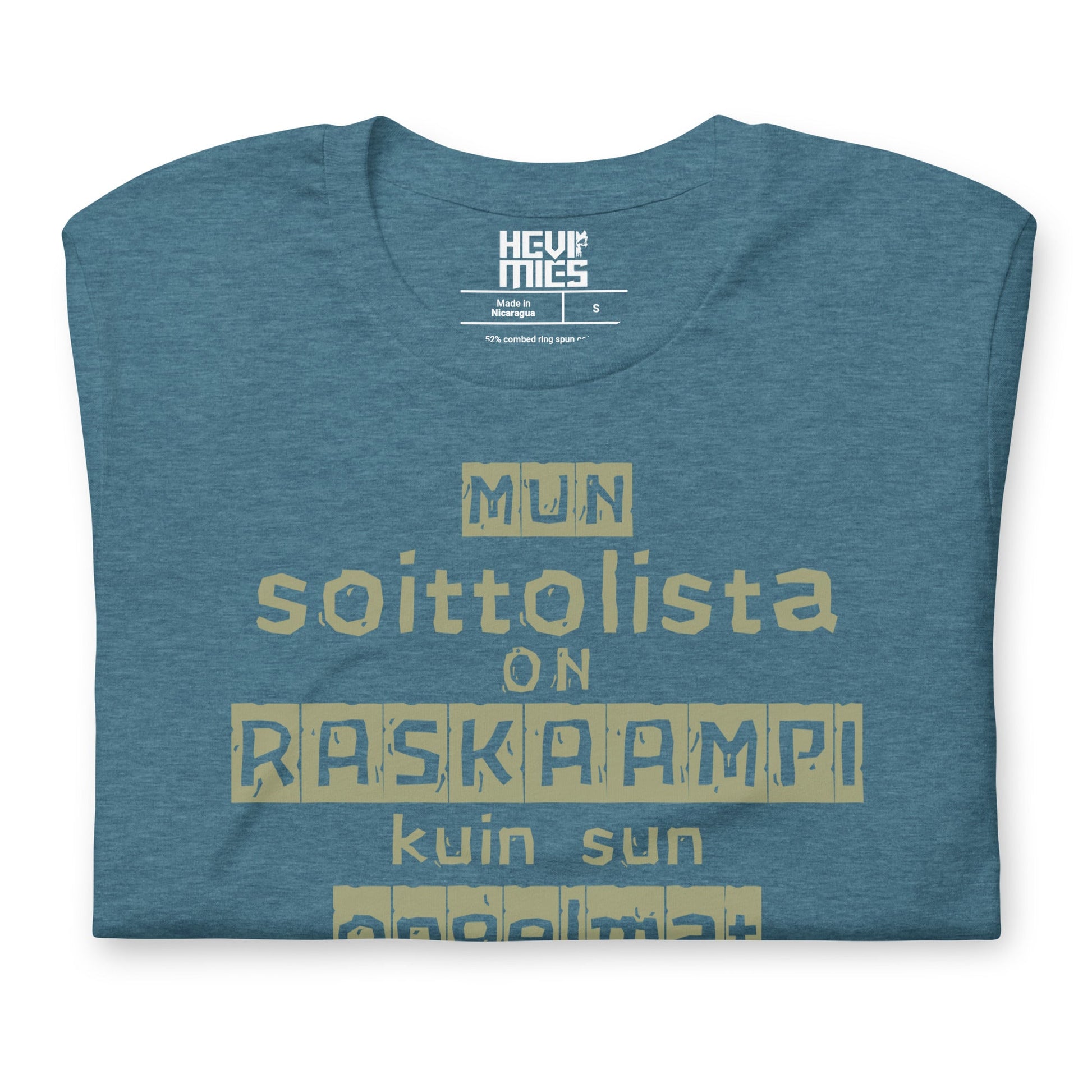 RASKAS SOITTOLISTA t - paita - Hevimies