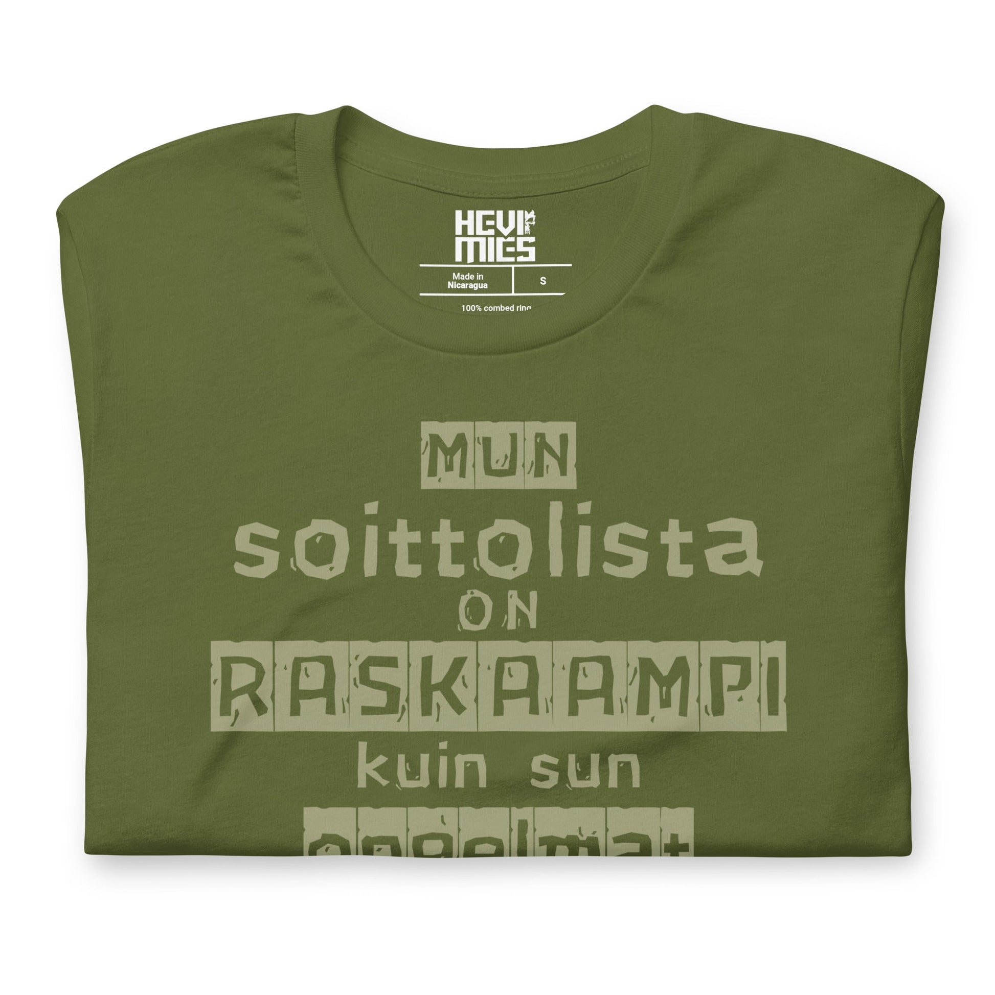 RASKAS SOITTOLISTA t - paita - Hevimies