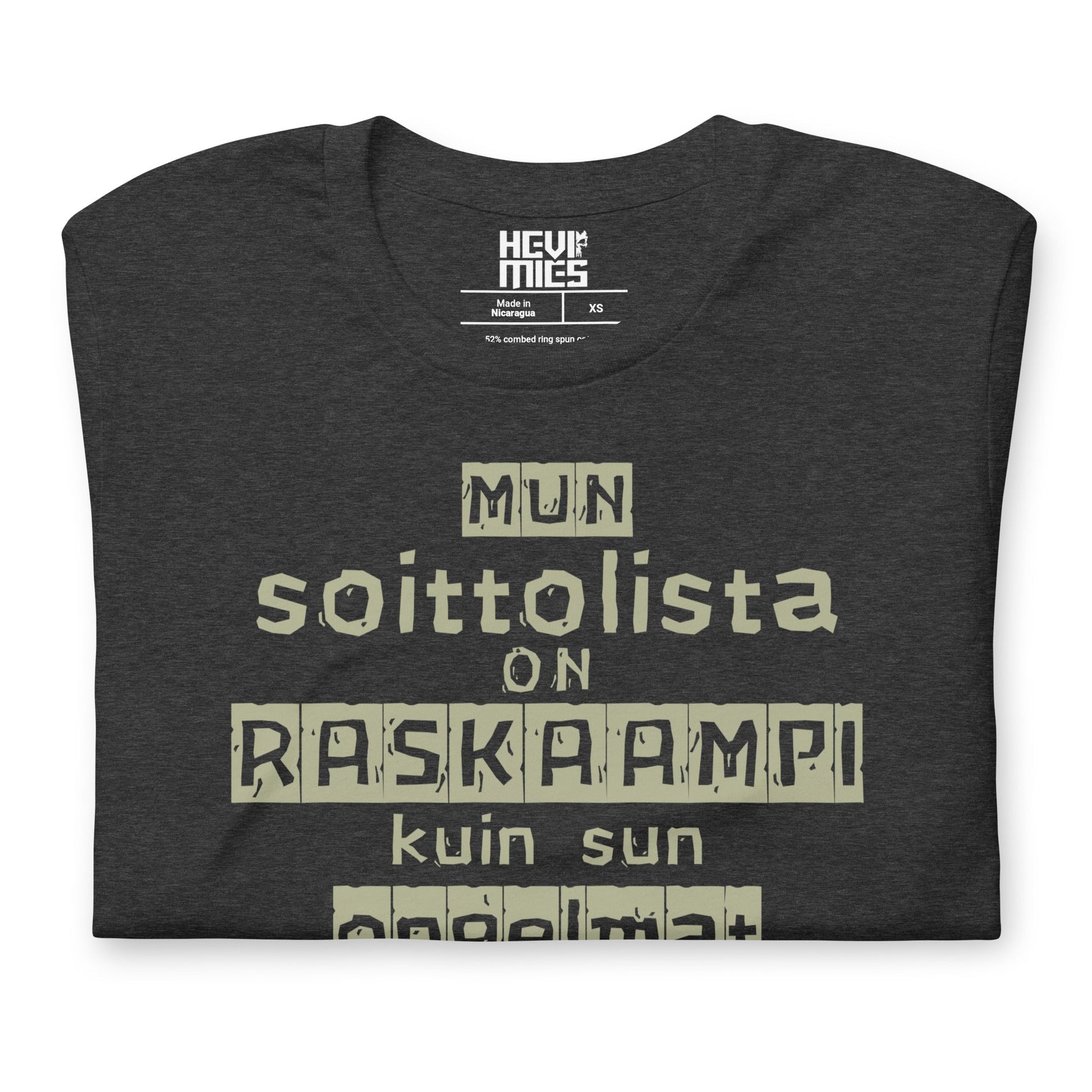 RASKAS SOITTOLISTA t - paita - Hevimies