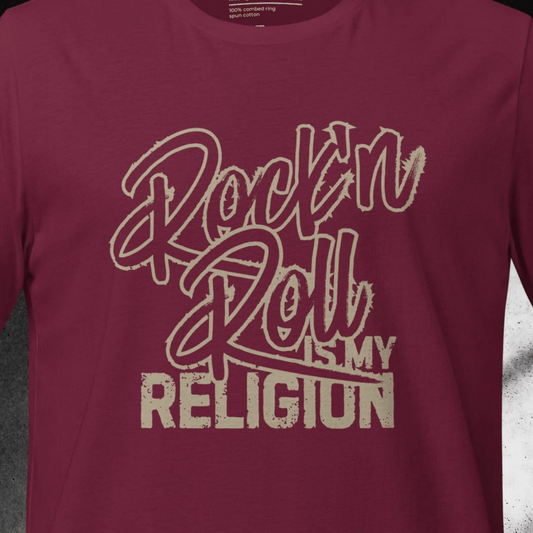 ROCK 'N ROLL IS MY RELIGION t - paita - Hevimies