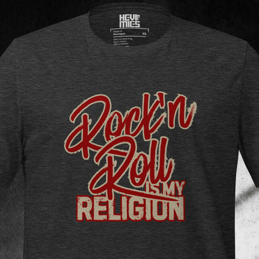 ROCK 'N ROLL IS MY RELIGION t - paita - Hevimies